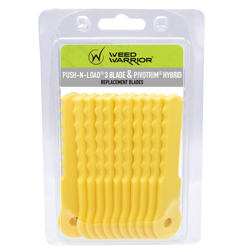 WEED WARRIOR Push-N-Load nylon replacement blades pack front view