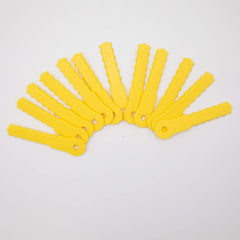 WEED WARRIOR replacement blades in yellow color