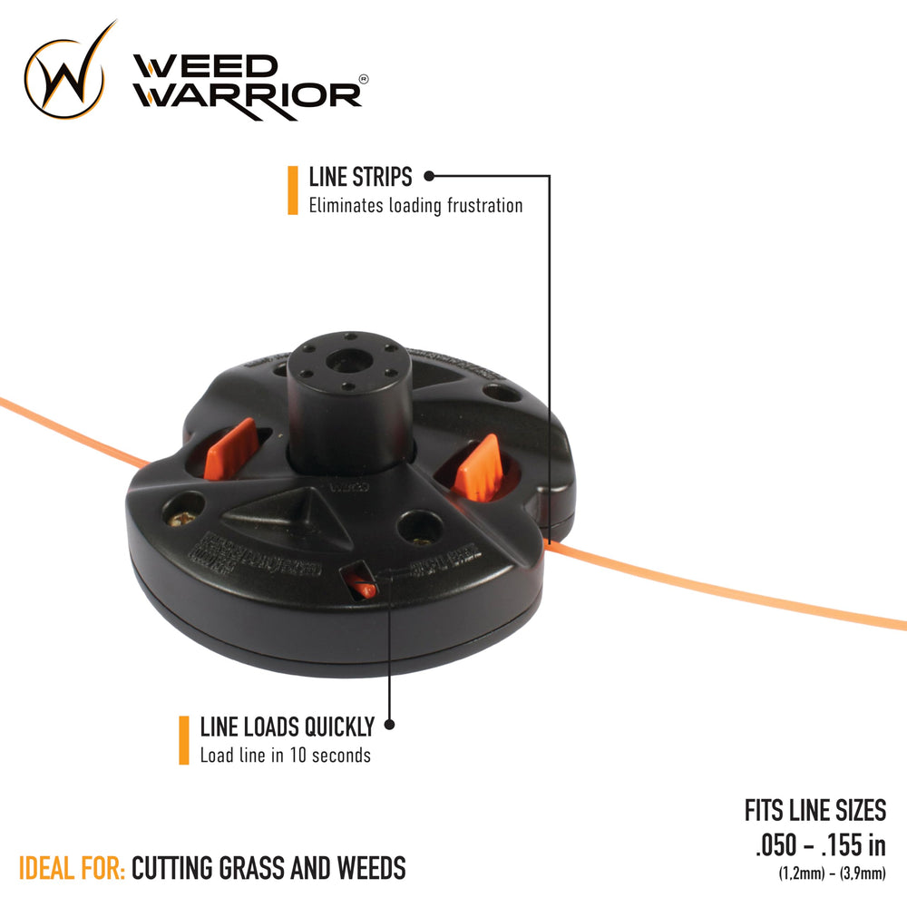WEED WARRIOR trimmer head with precut trimmer line