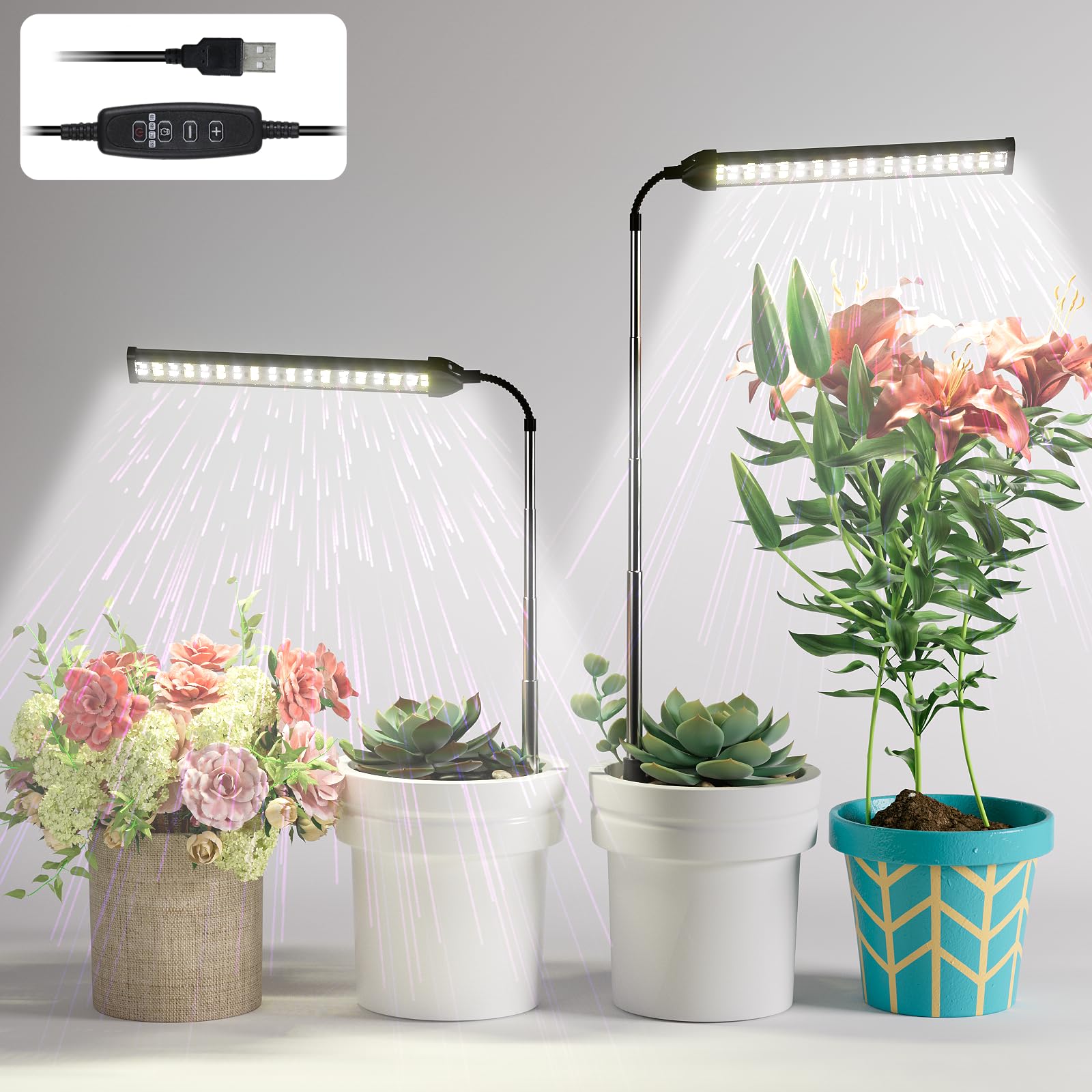 WeeLeeGoo LED Grow Light in use for indoor gardening