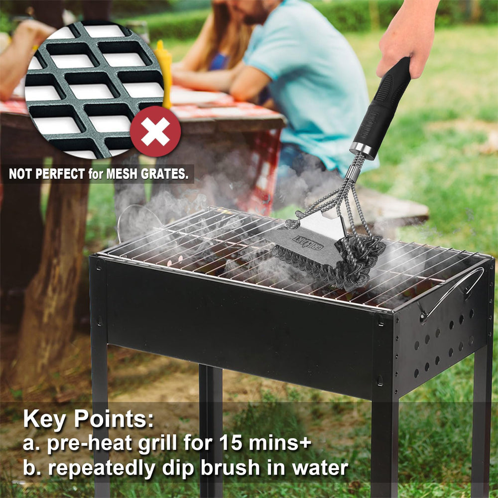 Weetiee Grill Brush packaging for display