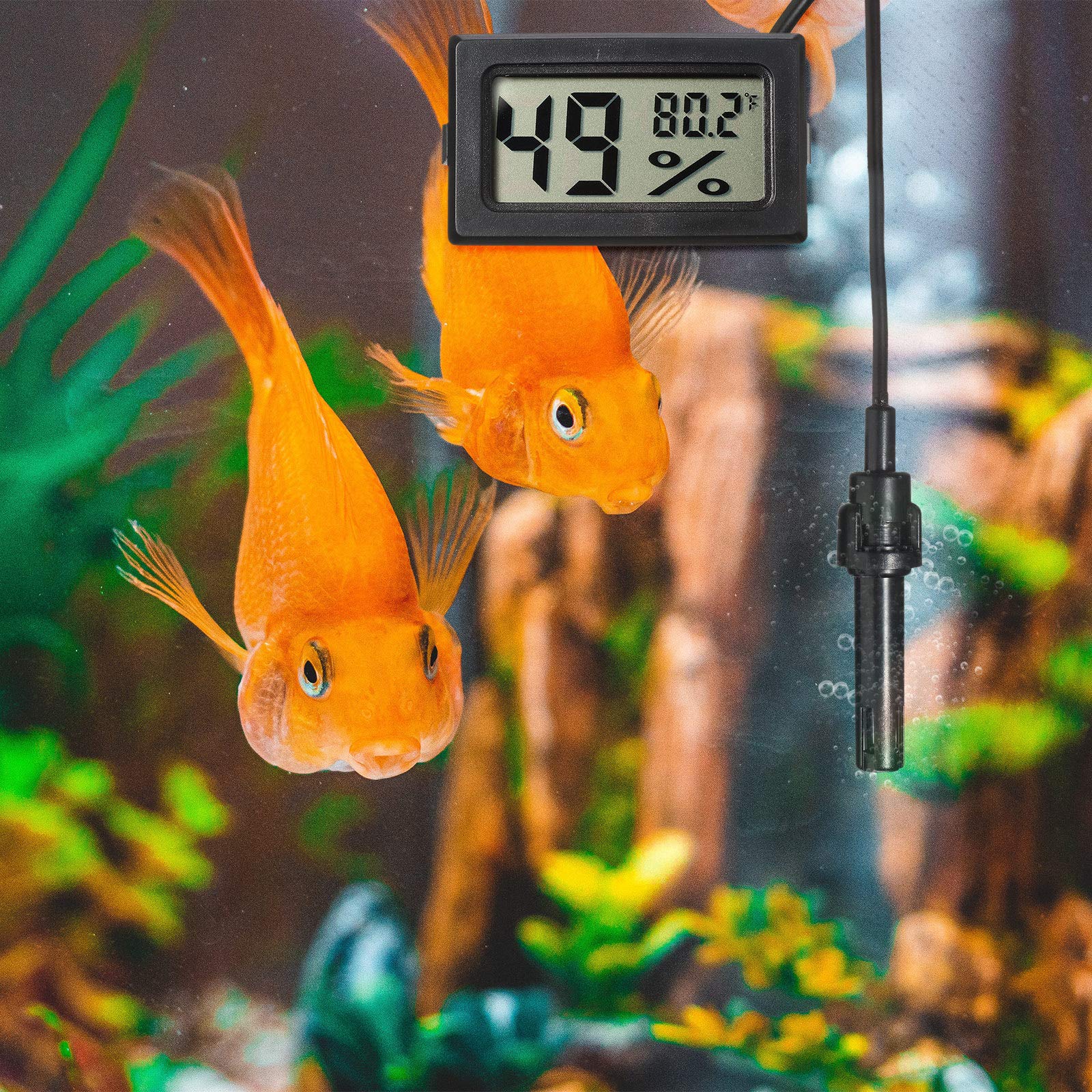 Weewooday thermometer hygrometer showcasing multiple uses