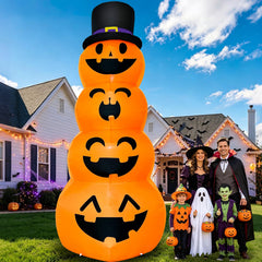 Weight bags and tethers included with TURNMEON inflatable pumpkin