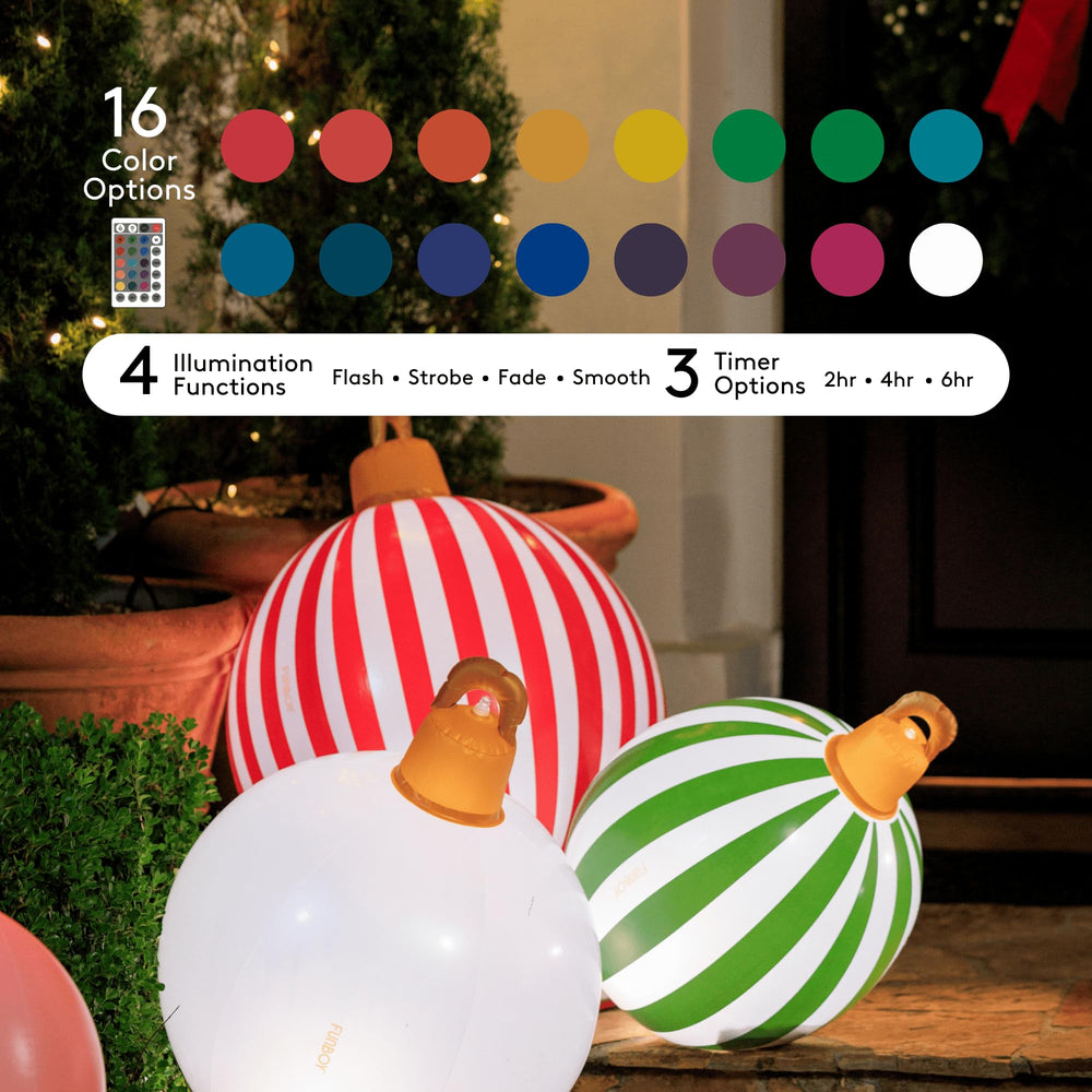 Weighted base of FUNBOY inflatable Christmas ornament for stability