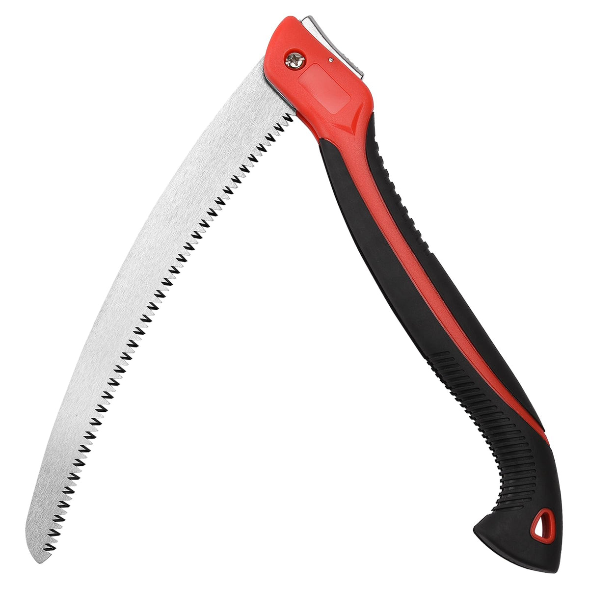 WEIMELTOY 12 Inch Folding Pruning Saw, red handle and blade