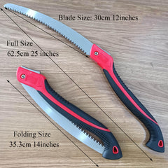 WEIMELTOY pruning saw folded with rubber handle