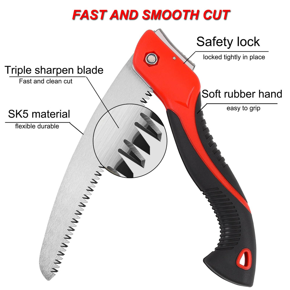 WEIMELTOY pruning saw in use cutting through a branch