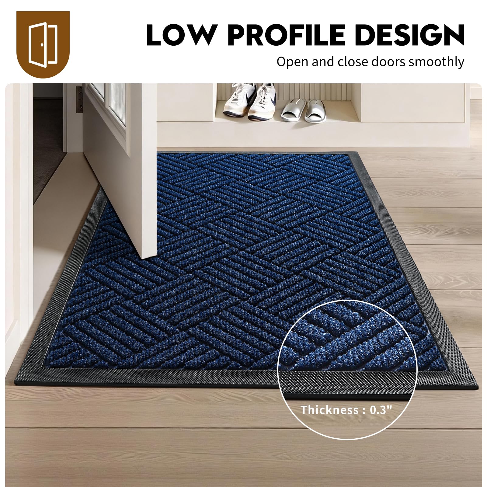 WELDUN doormat capturing dirt and moisture