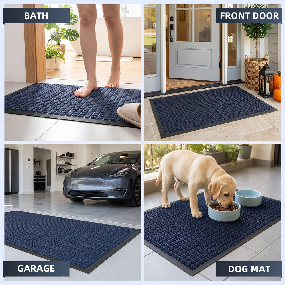 WELDUN Doormat low-profile design at doorway