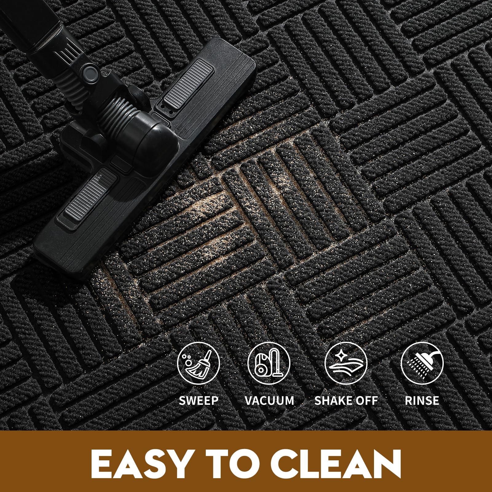 WELDUN doormat showcasing dirt trapping grooves