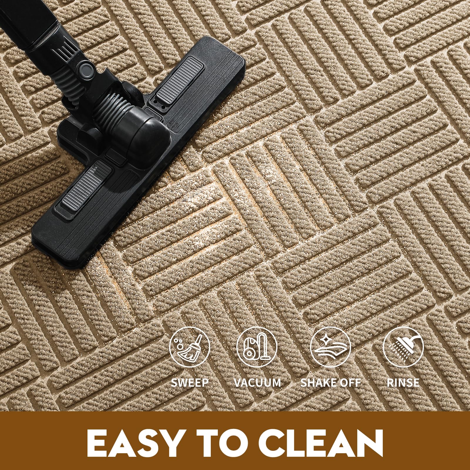 WELDUN doormat showing deep grooves for dirt capture