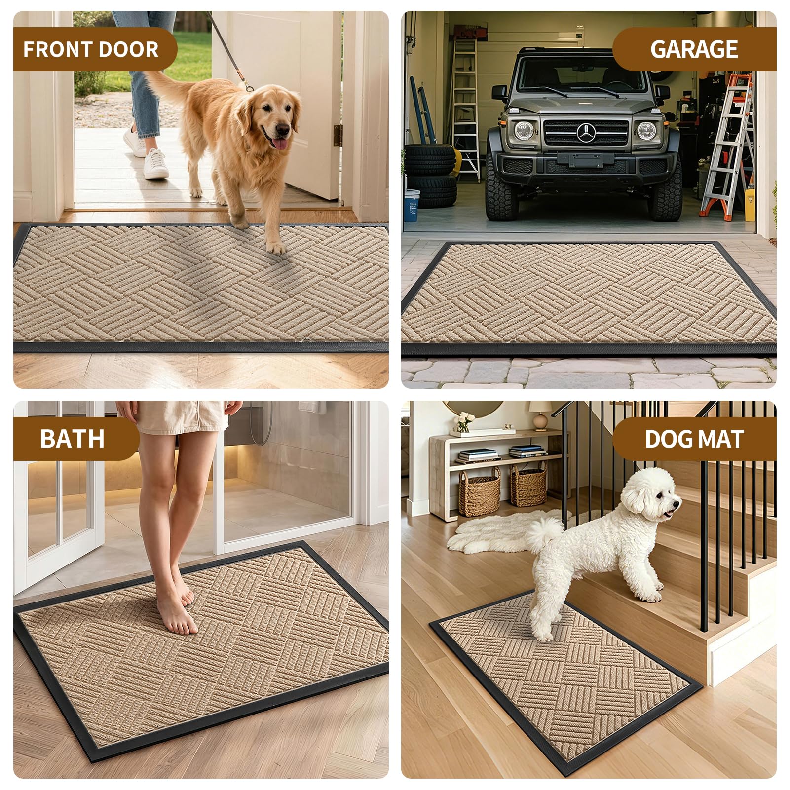 WELDUN doormat side view showing low profile design