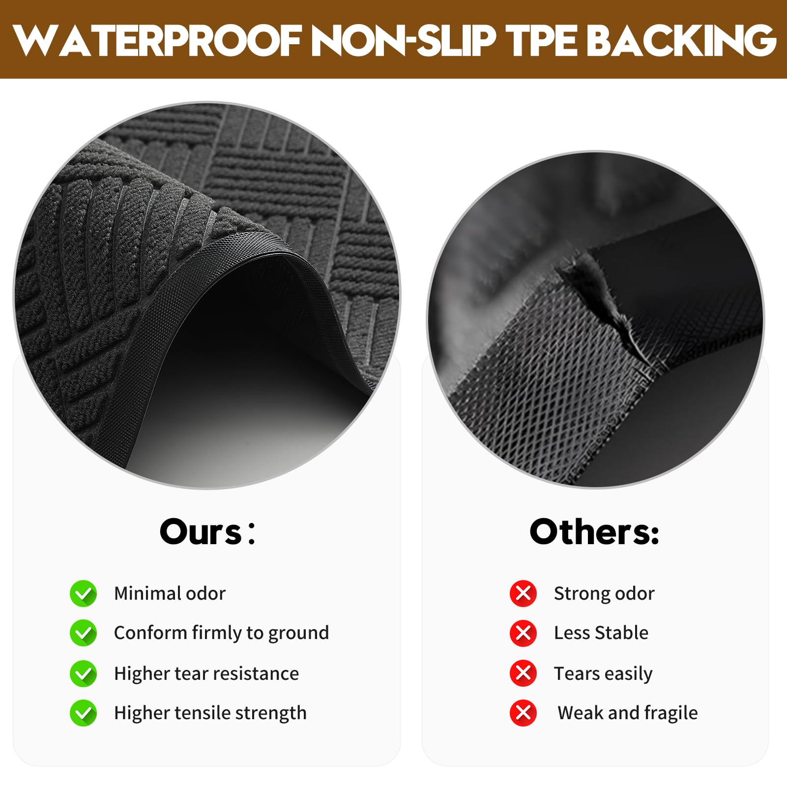 WELDUN Front Door Mat in outdoor entryway setting