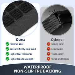 WELDUN Heavy Duty Doormat in an outdoor setting at a front door