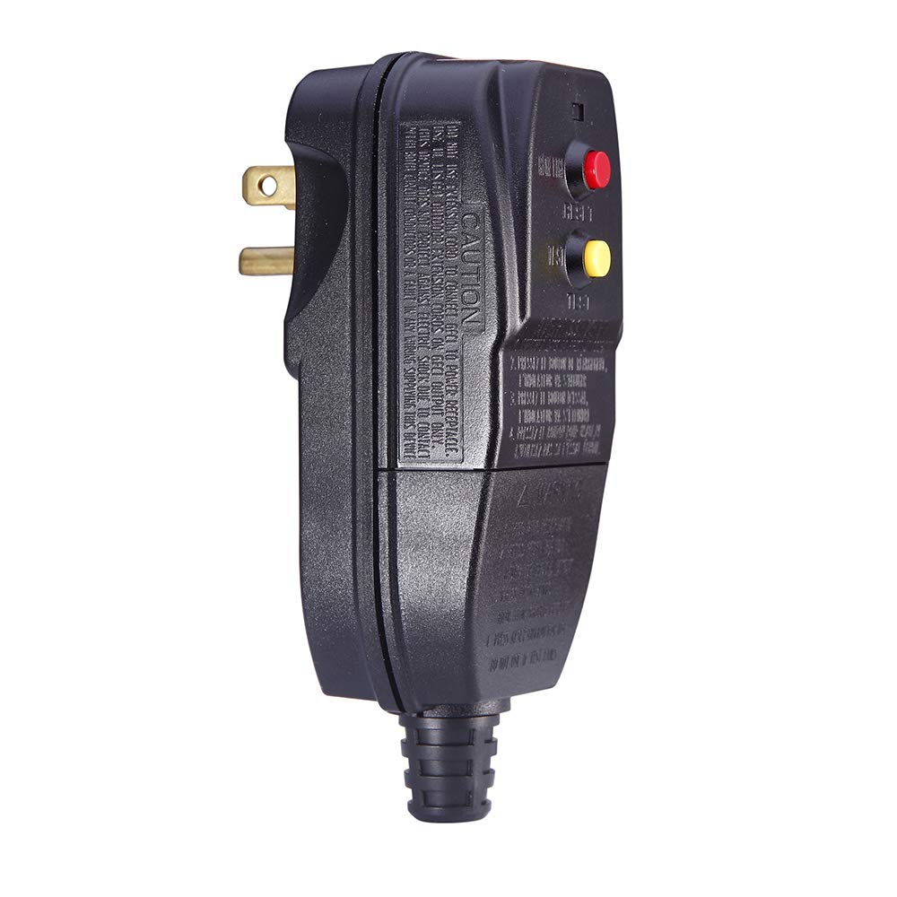 WELLONG GFCI Replacement Plug 15Amp front view