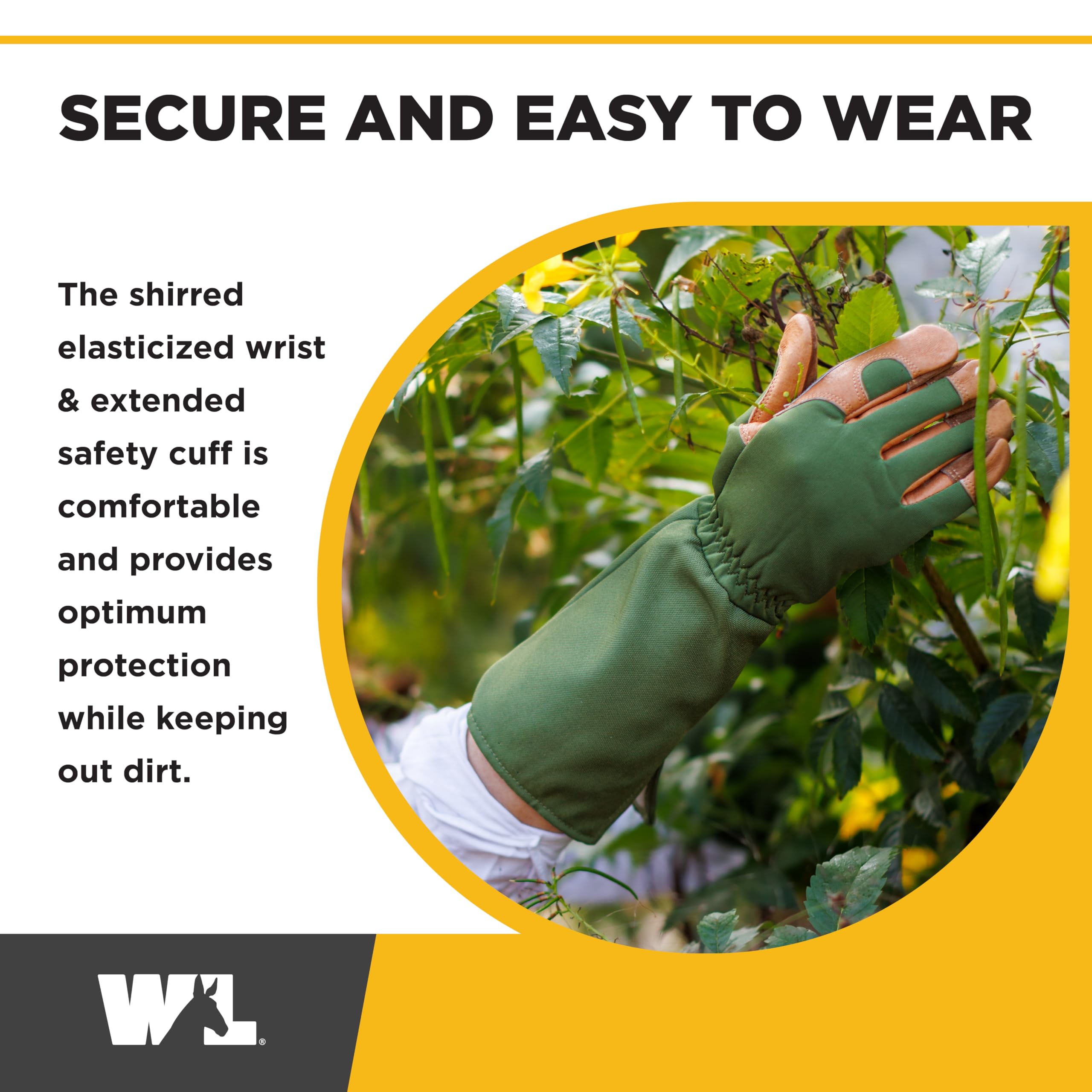 Wells Lamont gardening gloves in green color