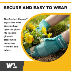 Wells Lamont Women's Hybrid Work Gloves side view with spandex back