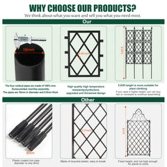 WellSign garden trellis set with twist tie accessory