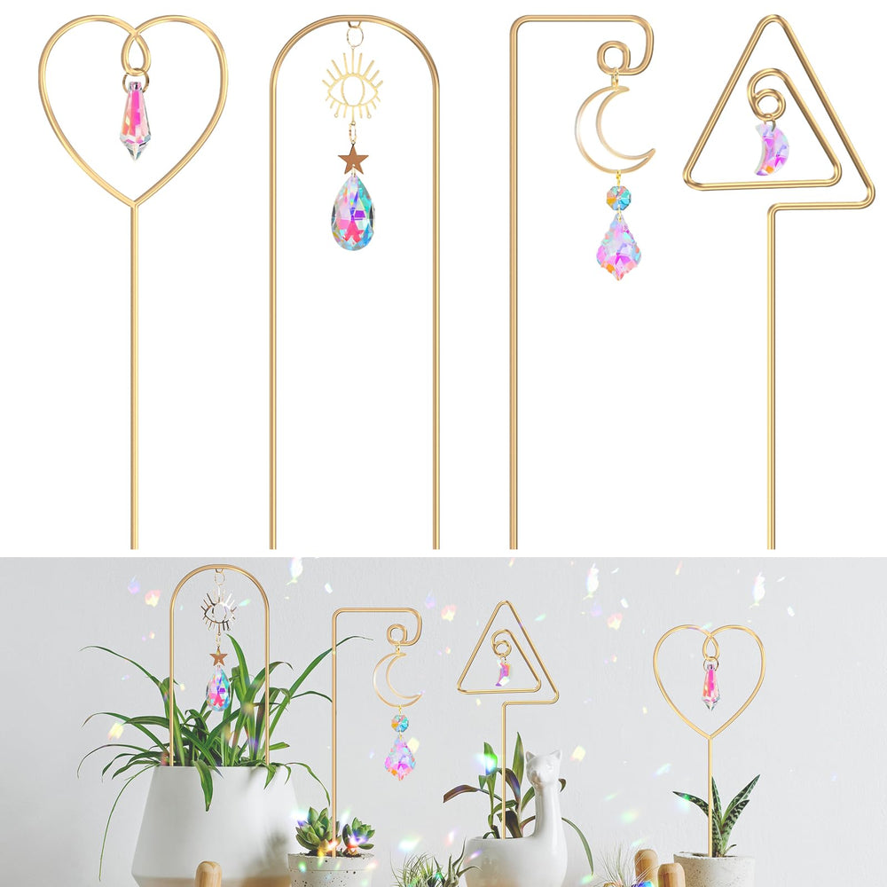WellSign Small Trellis front view with crystal SunCatcher