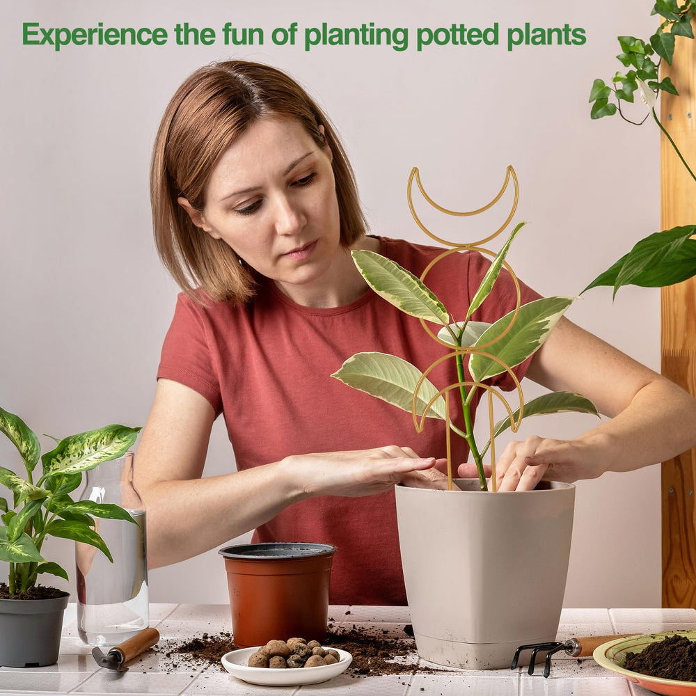 WellSign trellis installation in a potted plant