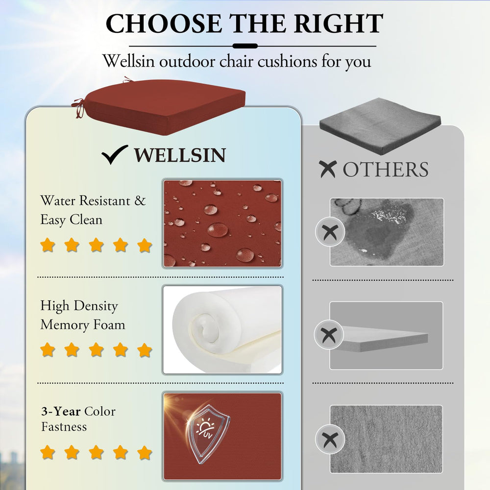 Wellsin cushions showing non-slip strap feature