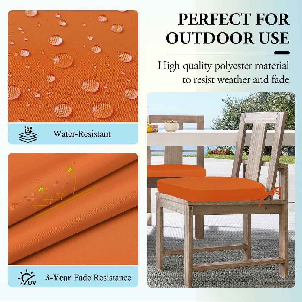 Wellsin outdoor chair cushion placed on a patio chair