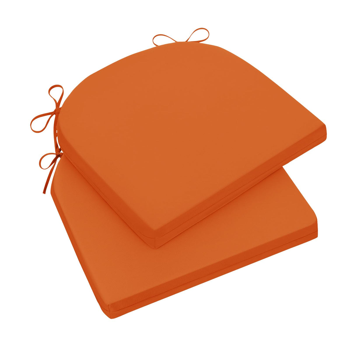 Wellsin outdoor chair cushion set of 2 in vibrant orange