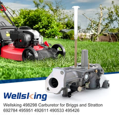 Wellsking Carburetor side view with foam filter