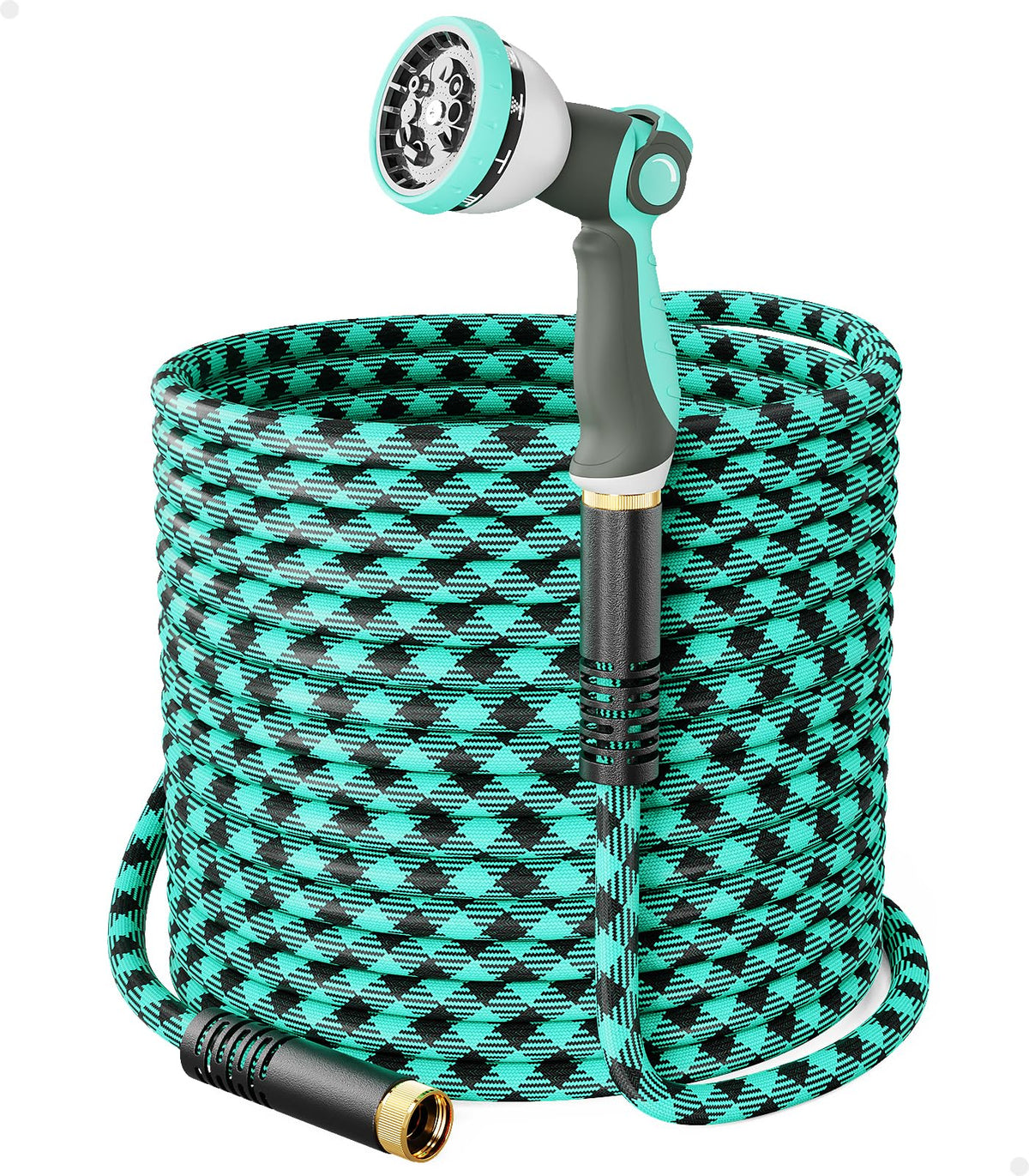 WELLUCK 50 FT Garden Hose turquoise model front view