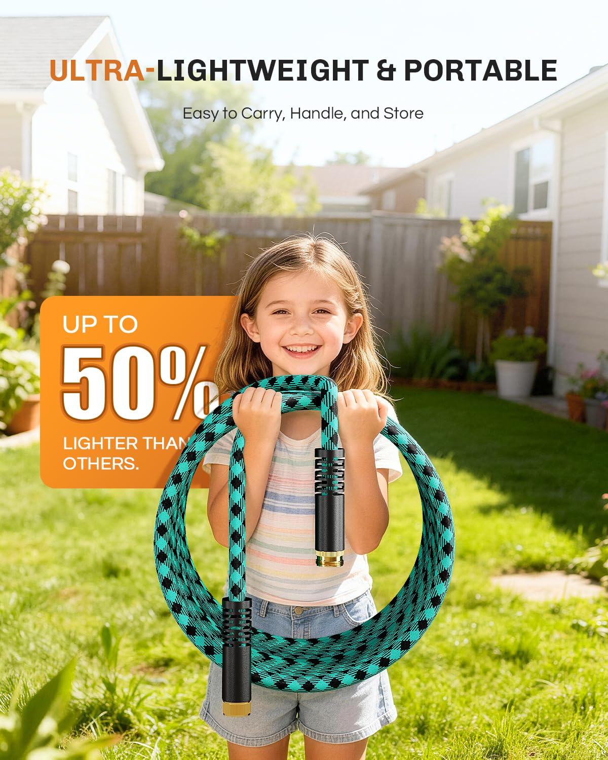 WELLUCK Garden Hose packaging with product details
