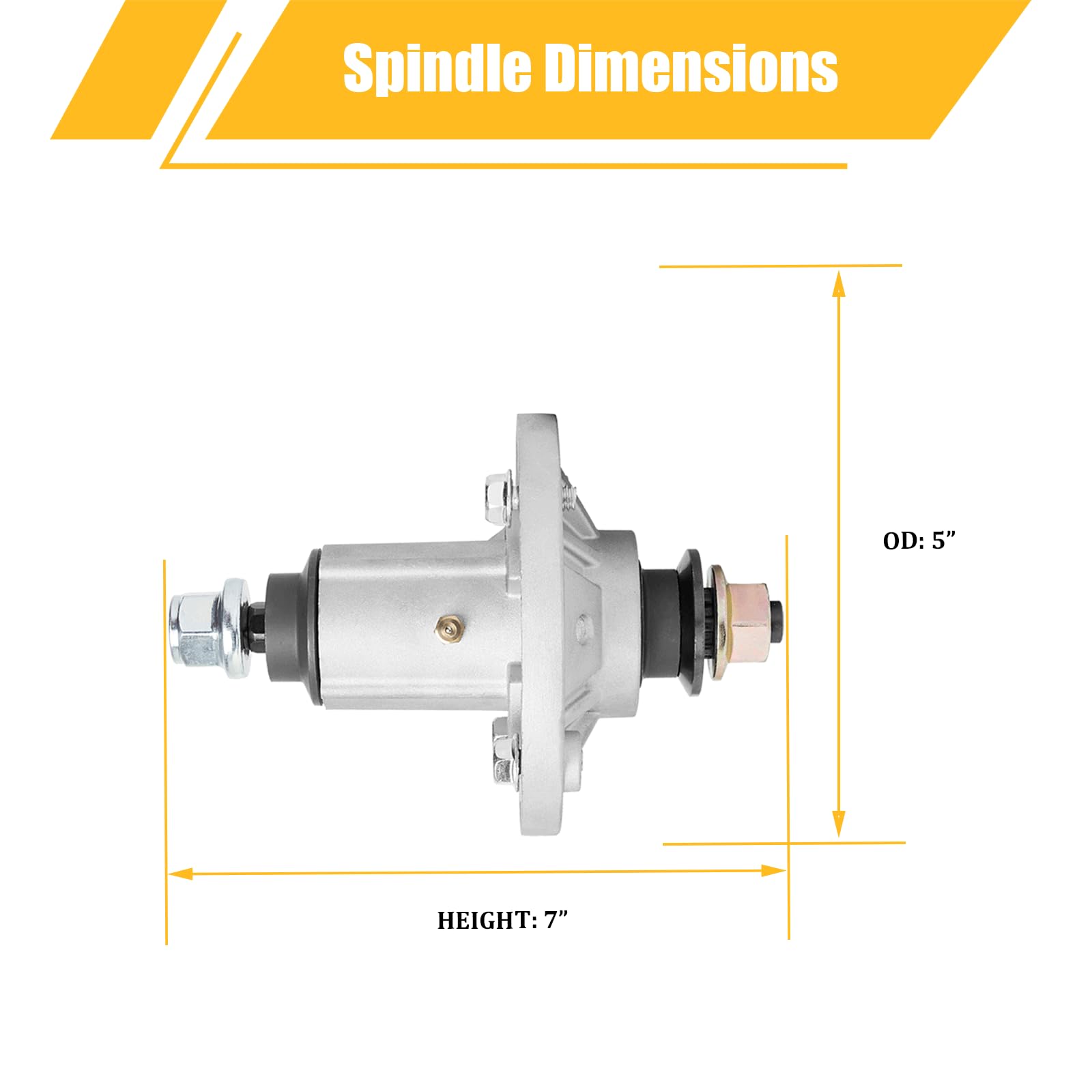 WELOVEHOME spindle assembly with grease zerk