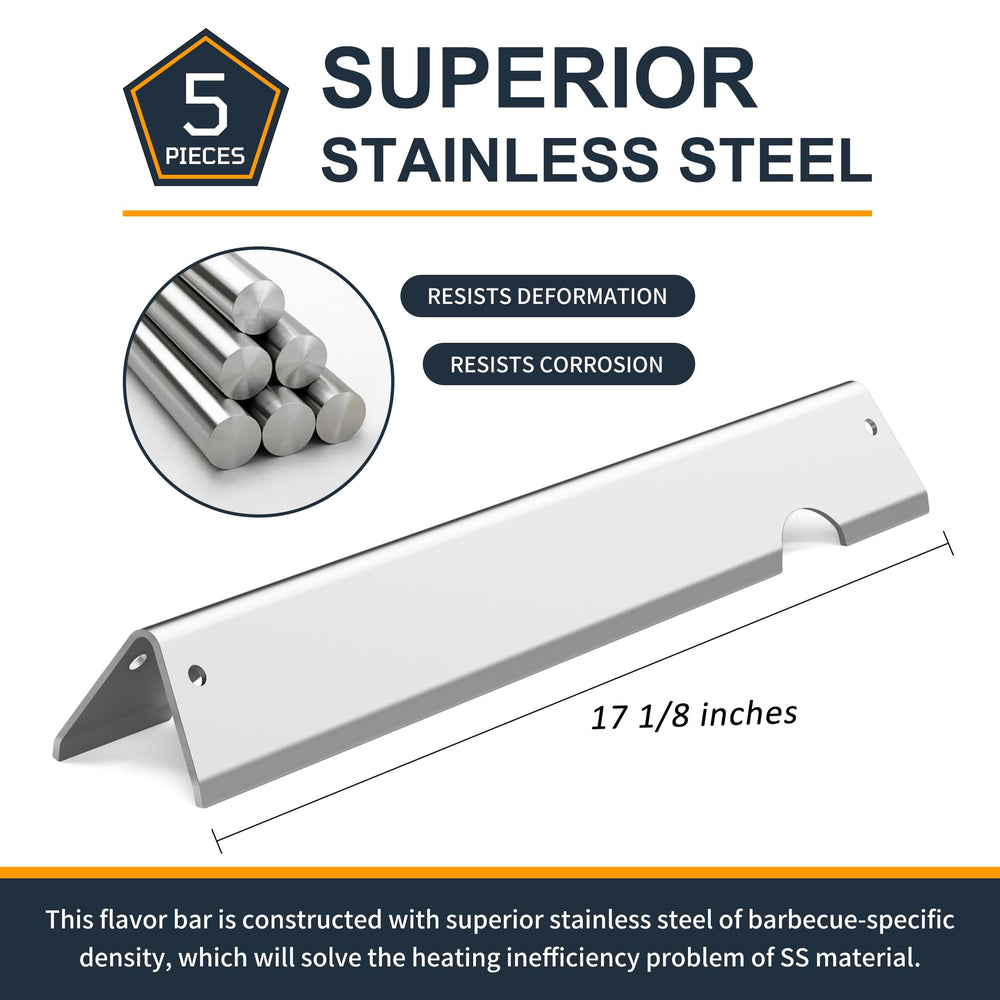 WEMEIKIT Flavorizer Bars 17 inch stainless steel close-up