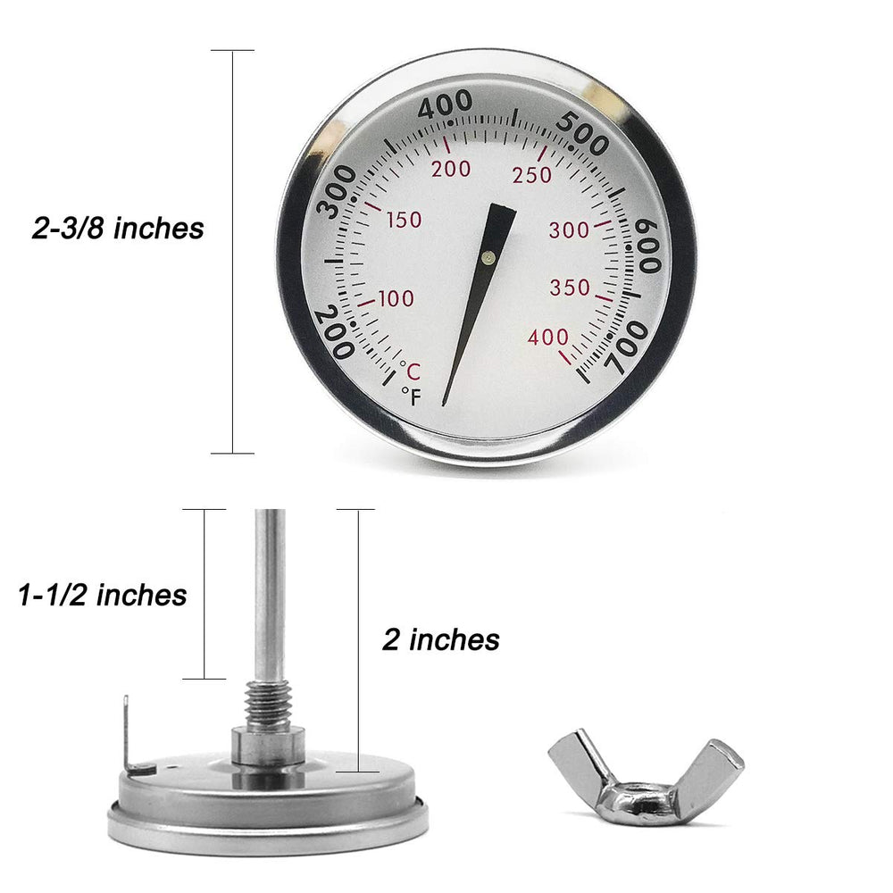 WEMEIKIT grill thermometer installed in Weber grill