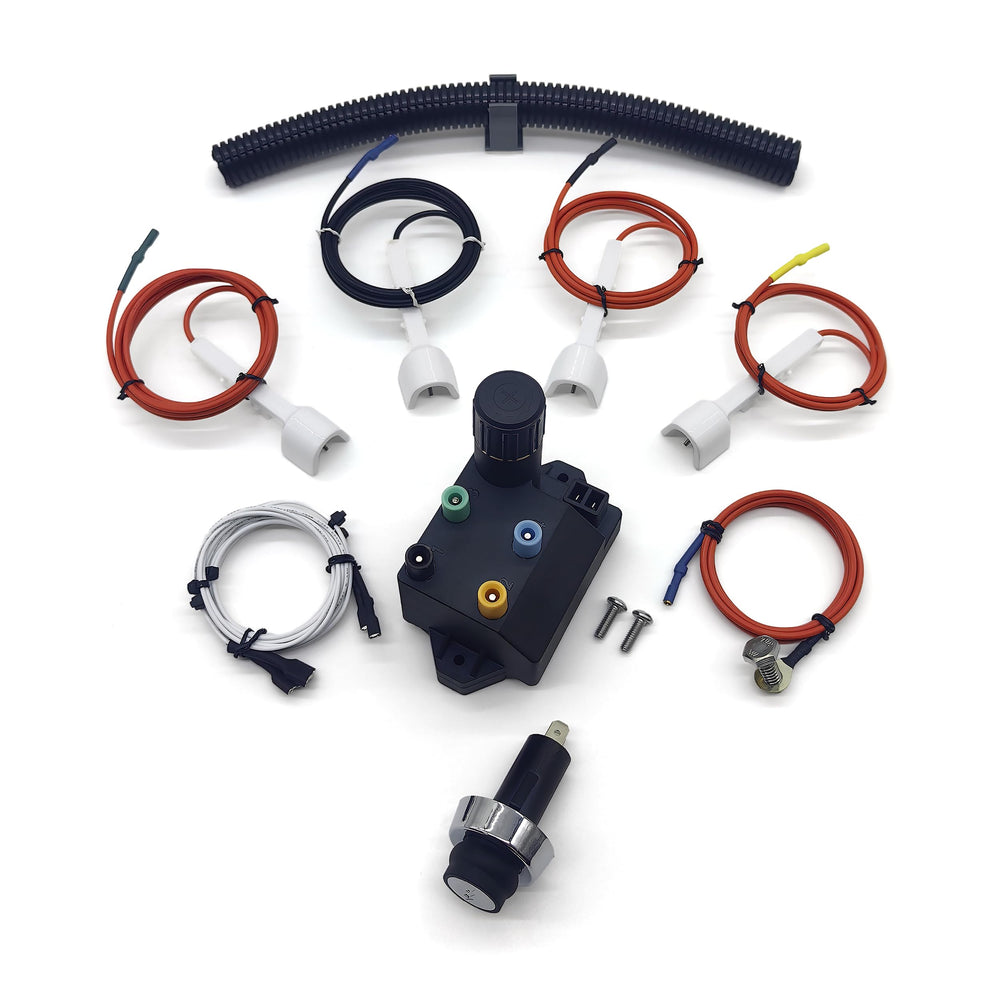 WEMEIKIT Universal Igniter Kit components including ignition module and switches