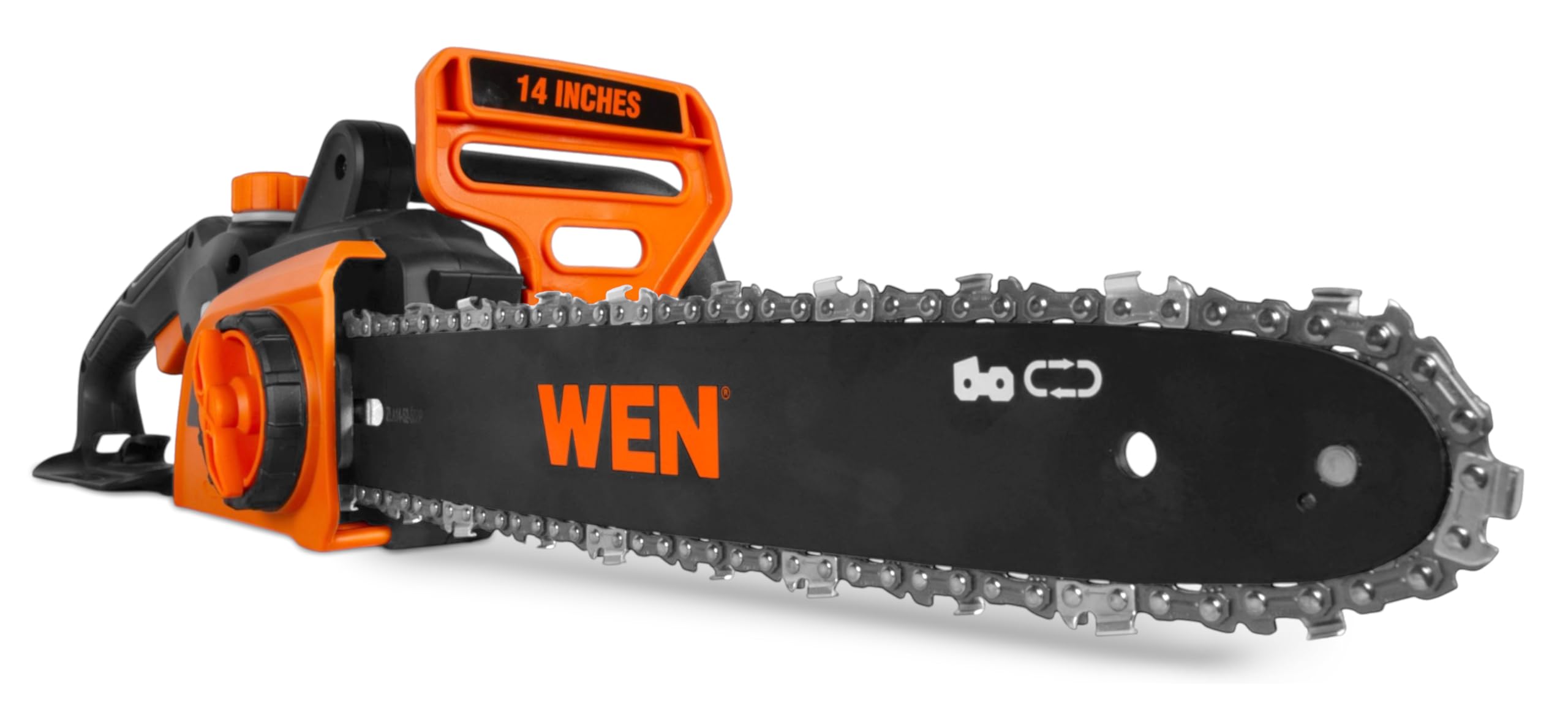 WEN Electric Chainsaw with protective sheath and accessories