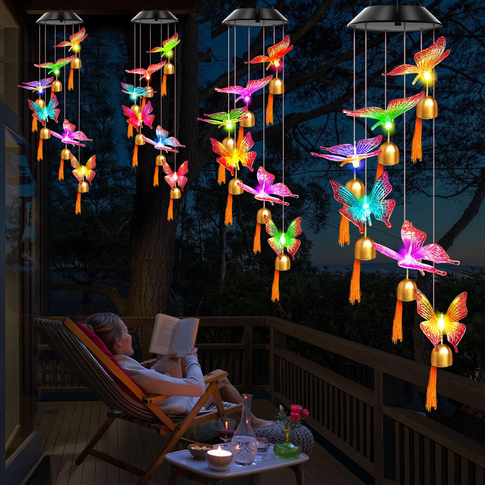 WENANA Solar Wind Chimes packaging details