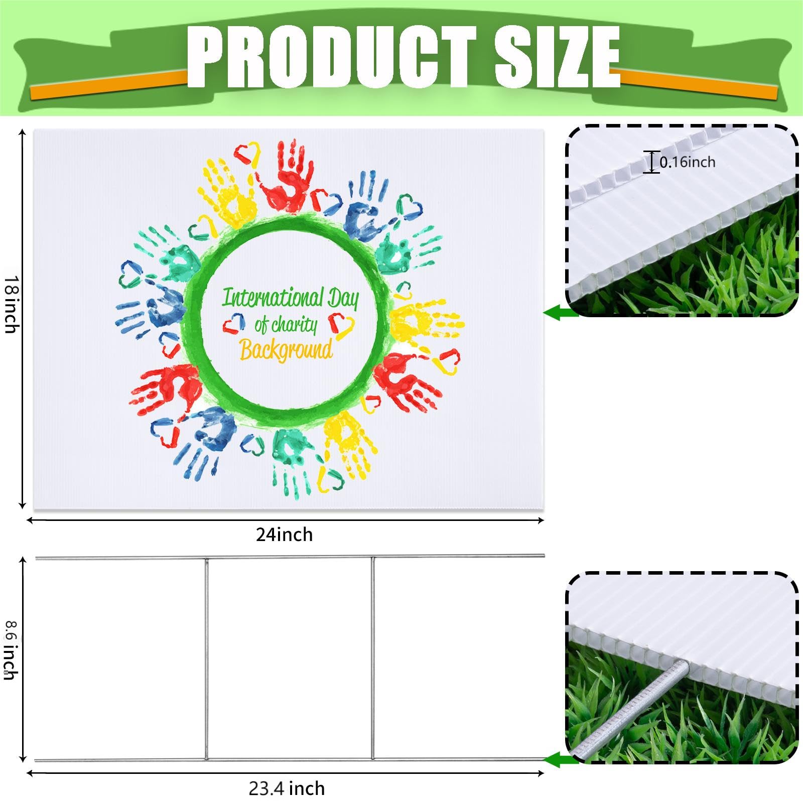 WENWELL yard sign displaying customizable design