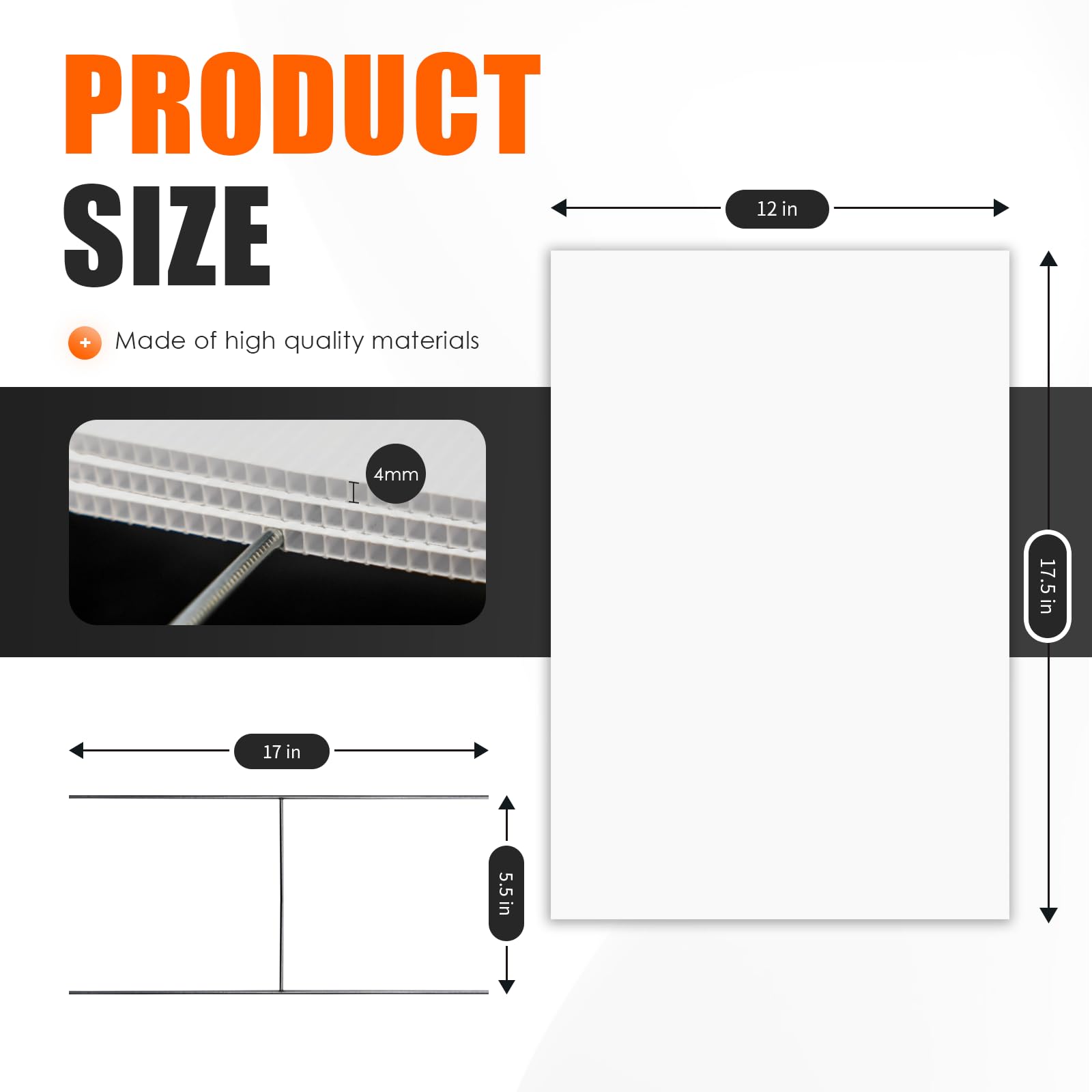 WENWELL yard sign kit with metal H-stakes included