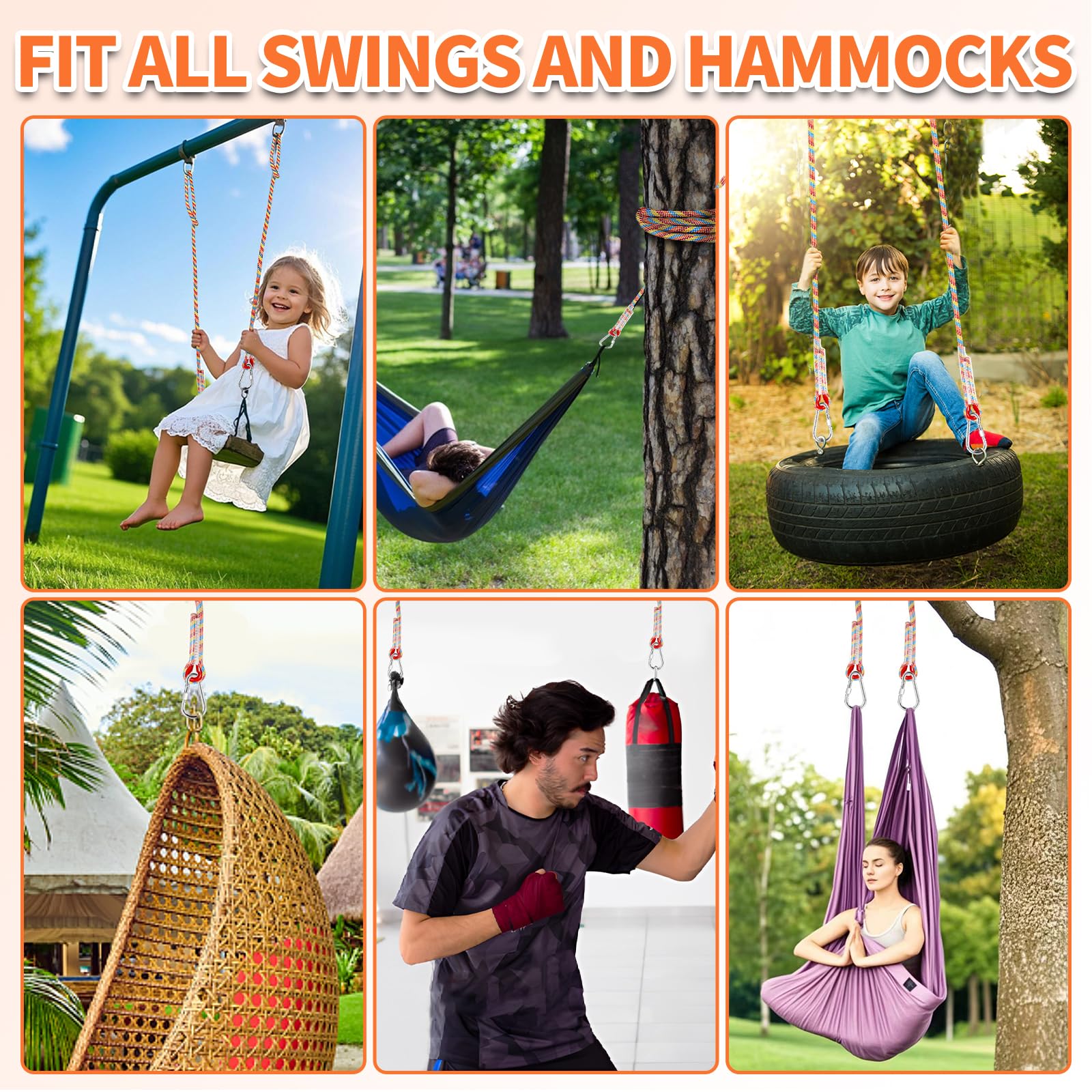 Werfeito swing ropes package dimensions showing size