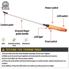 West Thorne Pro Cattle Prod side view showing ergonomic handle