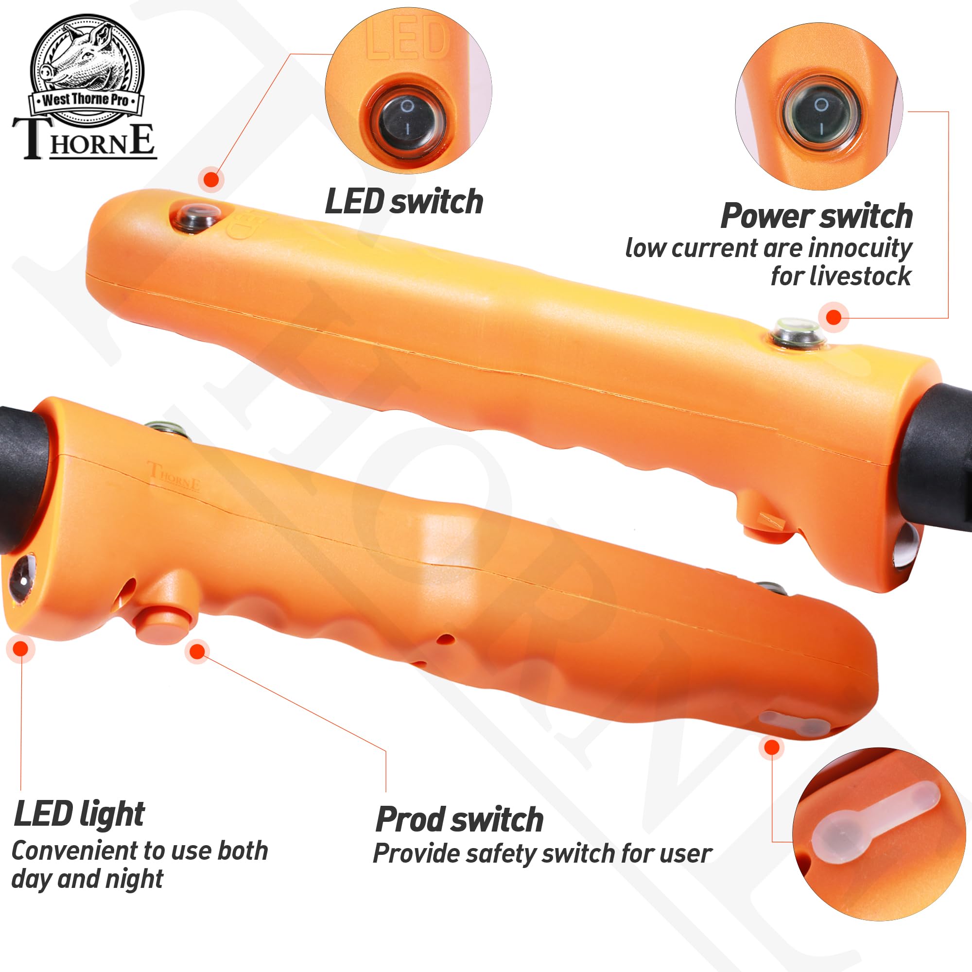 West Thorne Pro Livestock Prod stick and handle separated