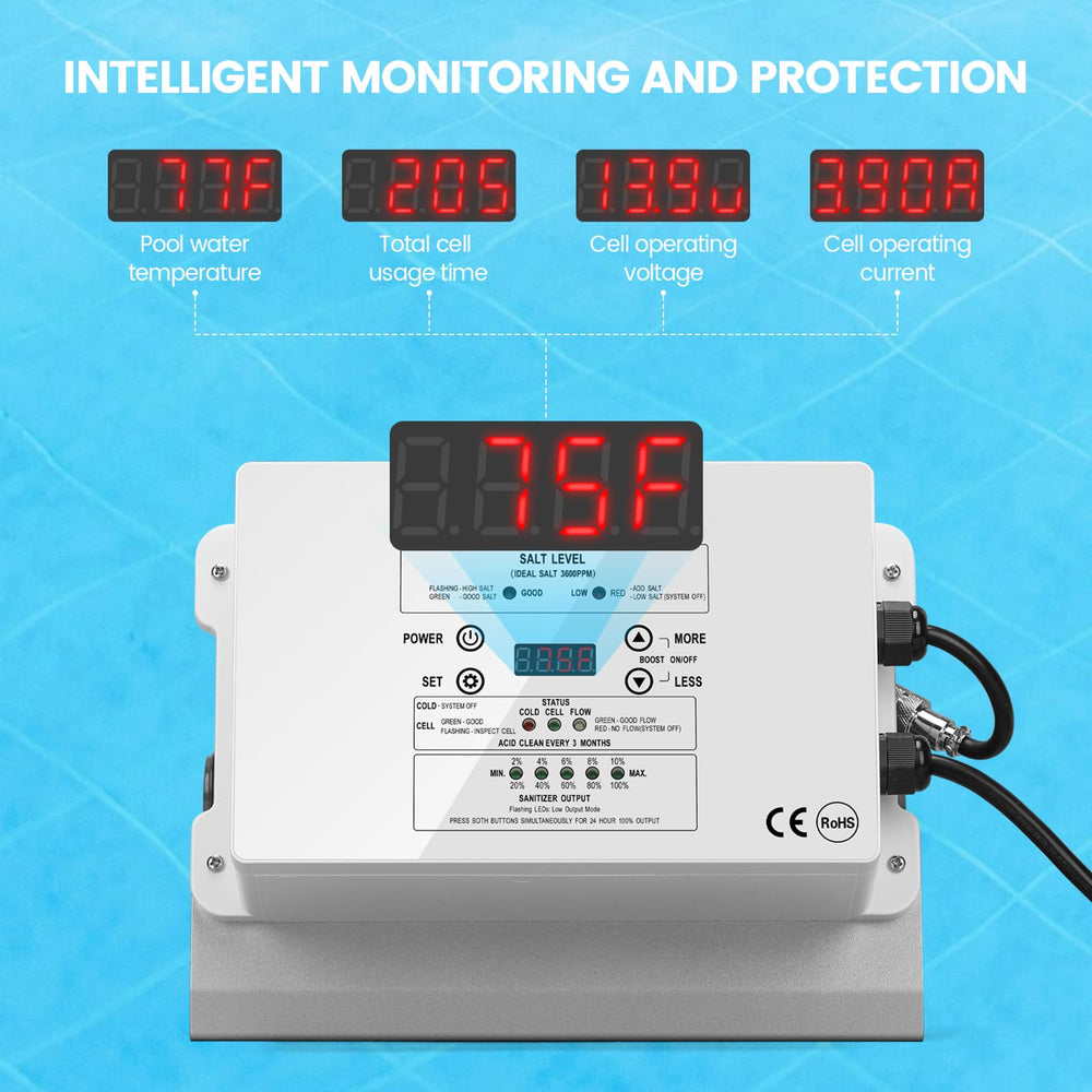 WESTAHO Salt Chlorine Generator control panel