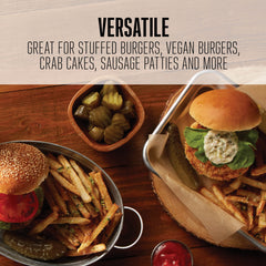 Weston Burger Press showing non-stick heavy-duty cast aluminum finish