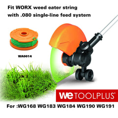WETOOLPLUS WA0014 spools with orange and green colours