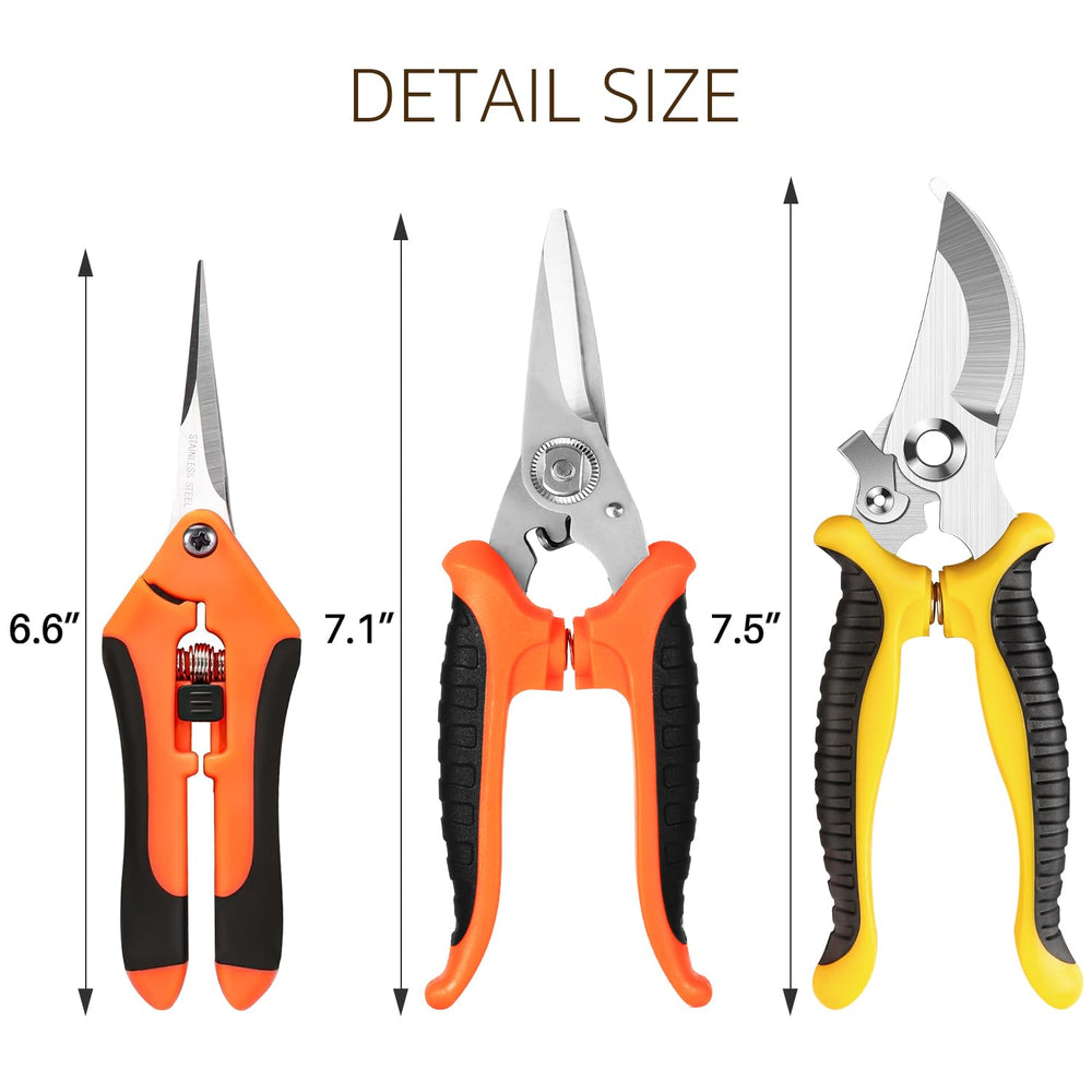 Wevove pruning shears with safety lock mechanism
