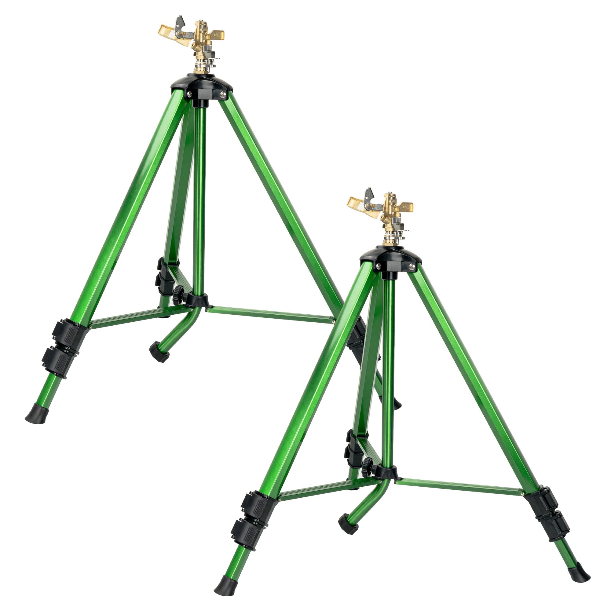 Wexo Palindrog Tripod Sprinkler with adjustable legs in green