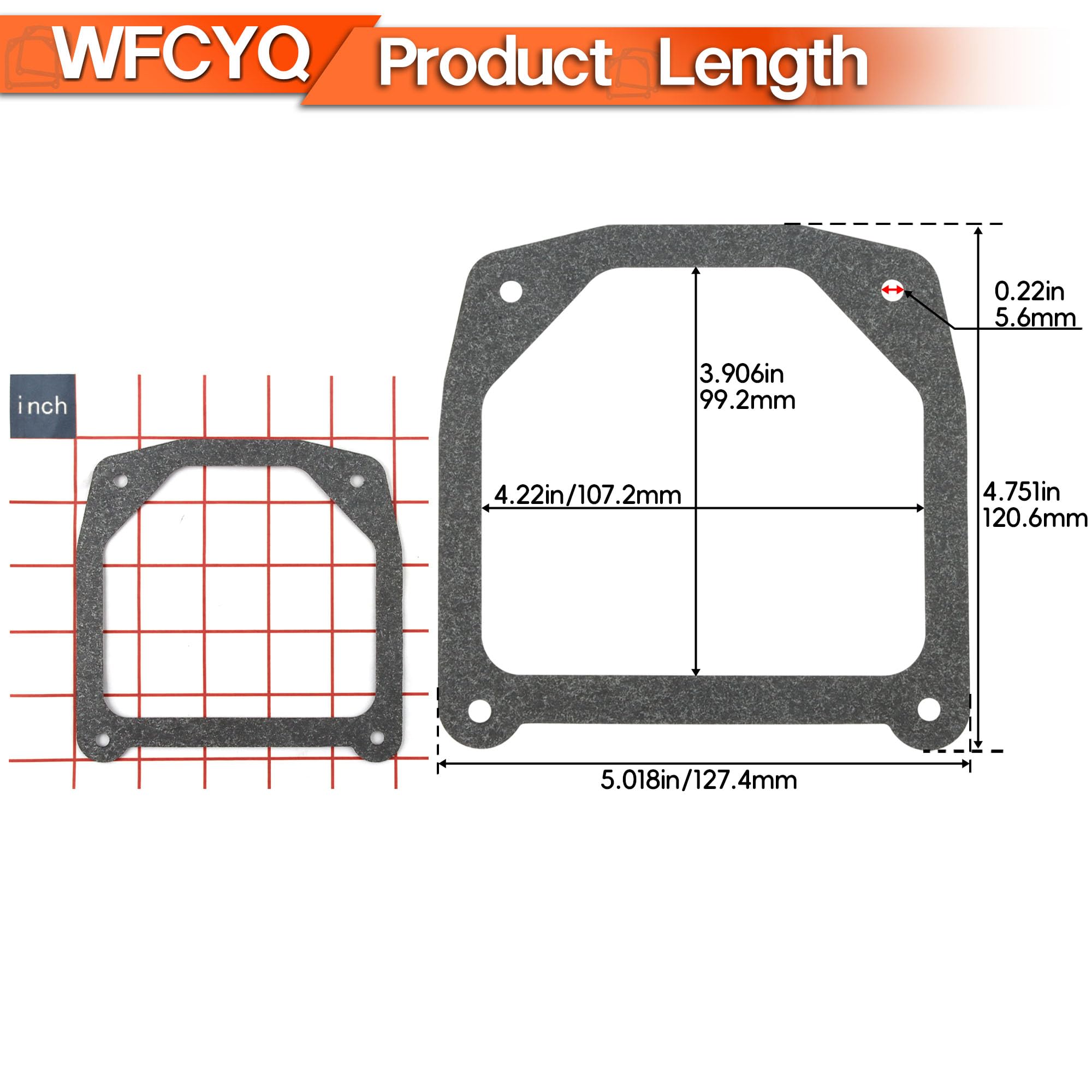 WFCYQ Valve Cover Gasket close-up on hole spacing