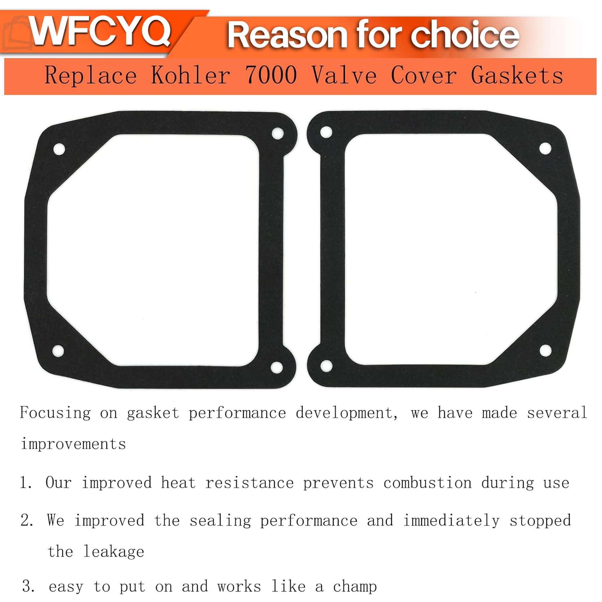 WFCYQ Valve Cover Gasket side view showing dimensions