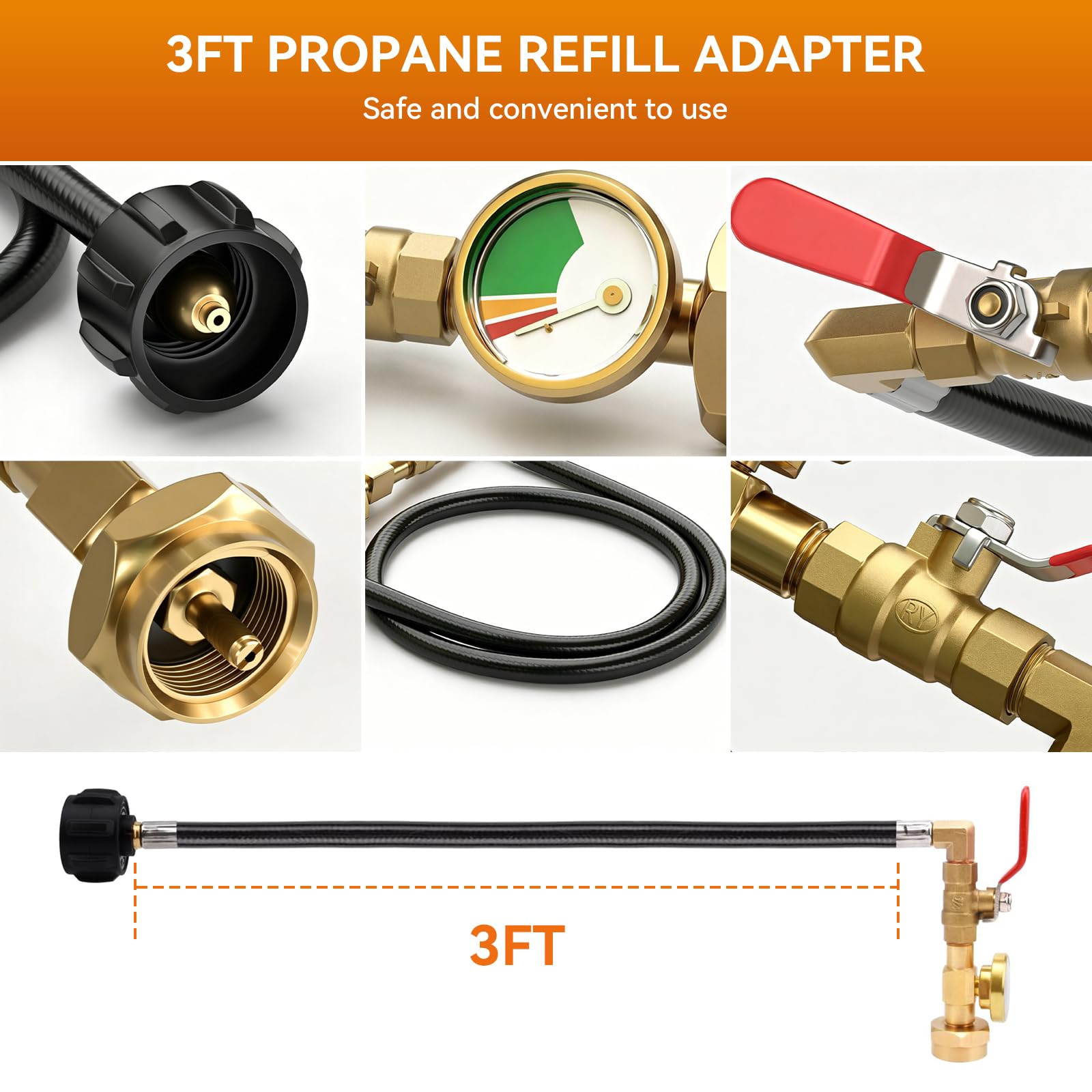 WGXY propane refill adapter in action at a BBQ grill