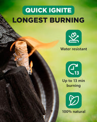WH Natural Fire Starters being used to ignite a barbecue